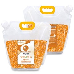 9 LBS Adsorbco Desiccant Beads, Indicating Silica Gel Beads (orange white mix ）