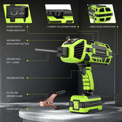 Electric Welder Handheld Welding Machine Kit 4600W Portable Arc Welder Gun Tools