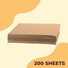 200 12.25×12.25 LP Cardboard Corrugated Pads Inserts Filler Sheet 12.25 x 12.25