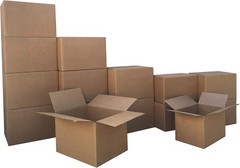 30 Brown cartoon Cardboard Moving Boxes in Small, Medium and Large Sizes