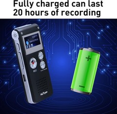 Compact 8GB Digital Recorder with A-B Repeat & Variable Speed Playback Features