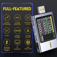 FNIRSI FNB58 USB Voltage Current Meter Voltmeter Ammeter Fast Charge Tester