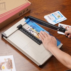 Paper Cutter A4 Paper Trimmer 12” Cut Length 12 Sheet Capacity with Safety Guard