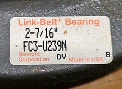 Link-Belt FC3-U239N 2-7/16 Flange Cart Ball Bearing *FAST FREE SHIPPING*