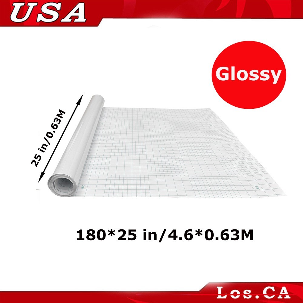 1 Roll 180*25 In/0.63*4.6M Glossy Cold Laminating Film Laminating 3 Mil
