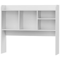 Desktop Bookshelf & Desk Organizer Shelf Wooden for Office Study Desk White