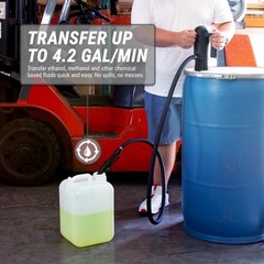 Telescopic Chemical Plug-in Electric Barrel Pump | 4.2-GAL/MIN, For Methanol, Et