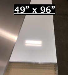 49″ x 96″ White Aluminum Sheet, Flat .030” Thick – Cargo Trailer Repair, etc.