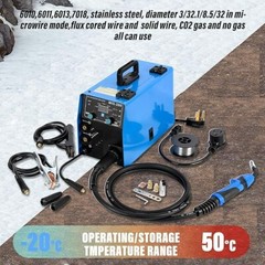 Gas and Gasless 200A 110V/220V Multiprocess MIG Welder – 4-In-1 Welding Machine