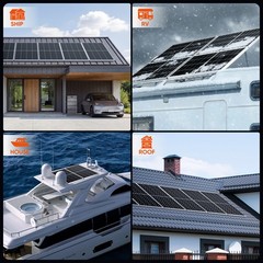 350W Mono Solar Panel 25.2% High Efficiency Farm Home Shed Rooftop On/Off Grid