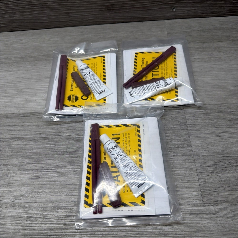 Lot Of 3 Thermon PETK-2D Heat Tracing Circuit Fabrication Kit, New
