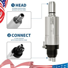 Dental 1:1 Low Speed Handpiece Air Motor EXternal Water Spray 4Hole for E-Type