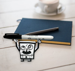Doodle Bob Pencil Holder Desk Ornament 3D Printed