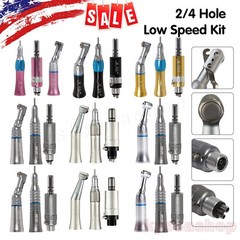 Dental slow low speed straight handpiece/contra angle/air motor 2/4h fit NSK AZ