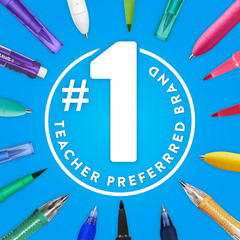 Paper Mate Flair Felt Tip Pens, Medium Point, Assorted Colors, 24 Pack