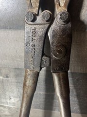 National Telephone Supply Co. Nicropress 53-XPJ Manual Swaging Tool. Top Chipped