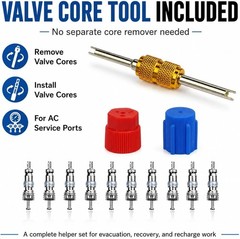 R1234yf Adapter & 1234yf Refrigerant Recharge Kit – R1234yf to R134a Adapter wit