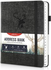 Address Book with Alphabetical Tabs, Hardcover Large Print Telephone and Addr…
