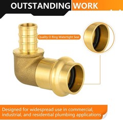 1/2″ PRESS X 1/2″ PEX Copper Press Fitting Elbow, 10-Pack