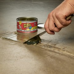 Flex Paste, Waterproof Paintable Putty, Spackle Sealant, Half-Quart, Clear