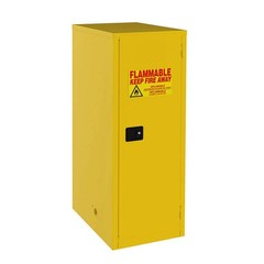 16 Gal Fireproof Flammable Cabinet, Industrial Storage with Leak Sump & Vents