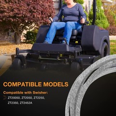 3816 146.55×0.5 Inch Lawn Mower Deck Belt Fits Swisher ZT20050 ZT2050 ZT2250