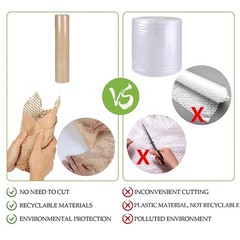 Rollo de envoltura acolchada de nido de abeja de 12″ x 35′ para envíos mudanzas