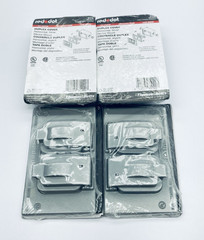 Lot of 4 Red Dot CCD / WR100-C Duplex Weatherproof Cover 1-Gang w/ gasket