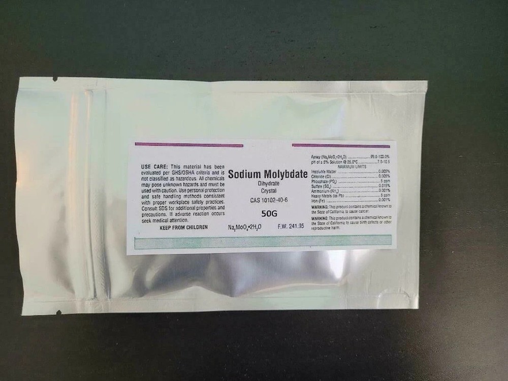 Sodium Molybdate Dihydrate, 99.9%, 50g
