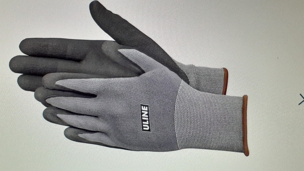 2 Pairs Uline CoolFlex Micro-Foam Nitrile Coated Gloves – Large S-21083