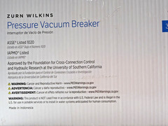 Zurn Wilkins 34-710 3/4″ 710 Pressure Vacuum Breaker Assembly Brand New Sealed