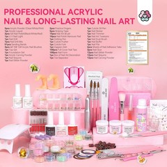 Saviland Acrylic Nail Kit Drill Professional Acrylic Nail Set For Beginners