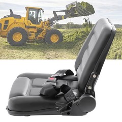 NEW UNIVERSAL FORKLIFT SEAT FITS CLARK CAT HYSTER YALE TOYOTA MITSUBISHI BLACK