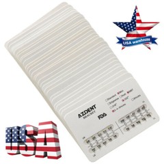 20 X AZDENT Dental Orthodontic Brackets Braces Mini MBT.022 Hooks 3-4-5 Metal