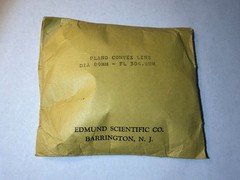 Edmund Scientific 89mm Plano Convex Lens FL 304.8mm Optics USA