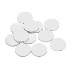 Stamping Blank Brass Round DIY Crafts Tags Silver, 15mm/0.6″, Pack of 12