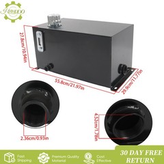10 Gallon Welded Steel Hydraulic Fluid Reservoir Tank with 2 Inch Suction Port