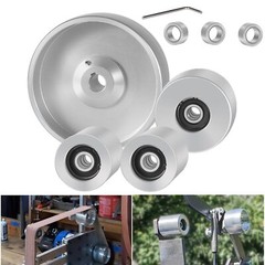 Belt Grinder 2″x72″ Wheel Kit Knife Grinder 4″ Drive 5/8″ Bore 3″ Track 2″ Idler