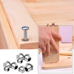 48 Pcs Metal Dowel Centering Pins for Woodworking – 1/4, 5/16, 3/8, 1/2 Inch Siz