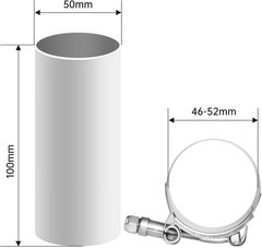 T Bolt Hose Clamp 1.5 Inch, Stainless Steel, Working Range 46mm-52mm for 1.5″ H