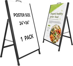 A Frame Sign Heavy-Duty 24×36 Inch Sandwich Board Sidewalk Sign Poster Stand …