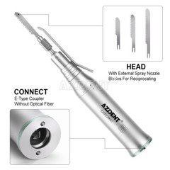 AZDENT Dental Straight Low Speed Saw Surgical Handpiece 4:1/3.2:1 ISO E-Type