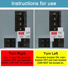 Generator Interlock Kit Compatible with General Electric GE 150 or 200 Amp Panel