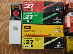 Ramset DeWalt Remington LOT of 27 Caliber Powder Loads & Drive Pins Fasteners