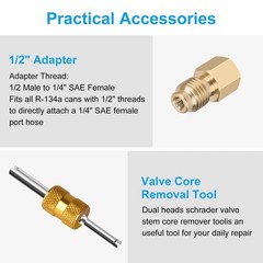 R134A Refrigerant Can Tap Kit Self Sealing Puncture Type For AC Maintenance US