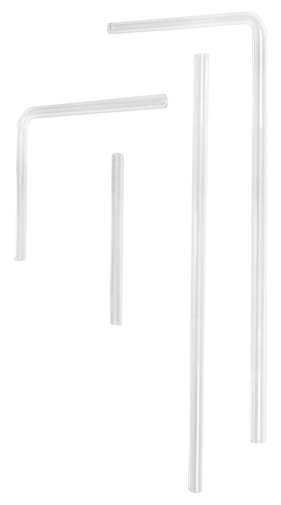 4 Piece Glass Delivery Tube Set – Variably Shaped – Borosilicate Glass – Eisco