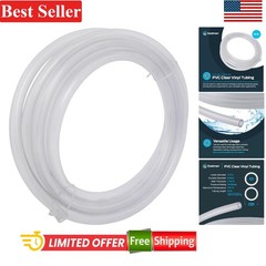 10 Ft Clear Vinyl PVC Tubing 1/2 Inch ID x 5/8 Inch OD – Versatile Plumbing S…