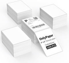 4×6 Direct Thermal Shipping Labels – 1000 Strong Adhesive Stickers for Rollo & Z