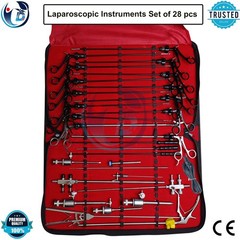 28 Pcs Laparoscopic Surgery Instrument Set General Surgical Laparoscopy Kit