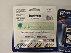 Genuine 2 pack Brother P-Touch TZe-231 BLACK ON WHITE Label Tape/Ptouch PT-1880